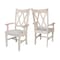 International Concepts Double X-Back Chair with Arms, Unfinished CI-20A - alternate 8